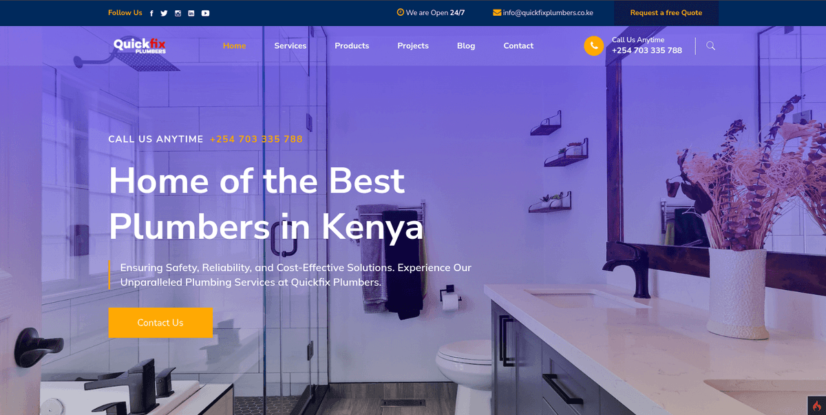 Your Trusted Choice for Plumbing Services in Nairobi